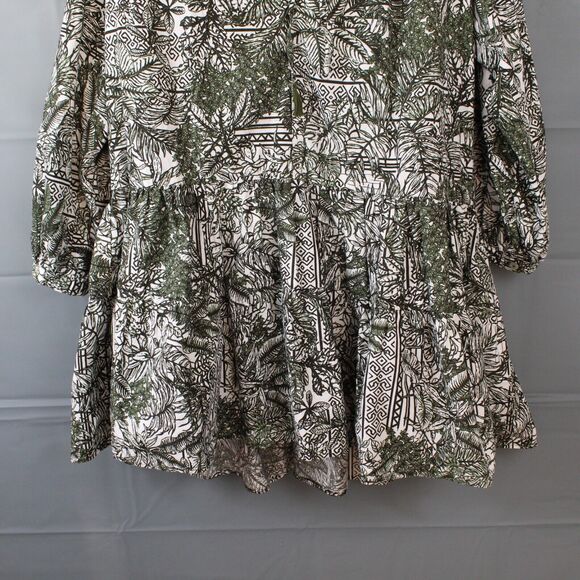 Beatriz Camacho Dress Extra Small Mini Short Tropical Floral Fairy Boho Festival - Picture 5 of 12